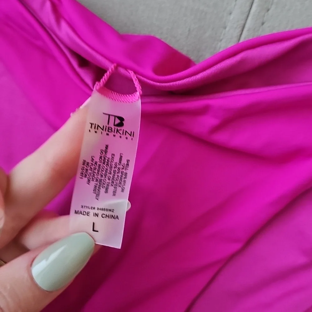 NWT TiniBikini Fuchsia Bikini 3 PIECE Set